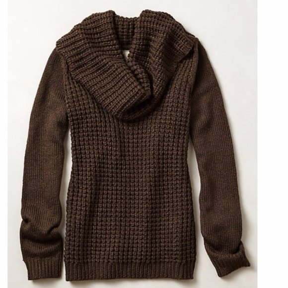 Anthropologie Sweaters - Anthropologie Angel of the North Cowl Neck Sweater